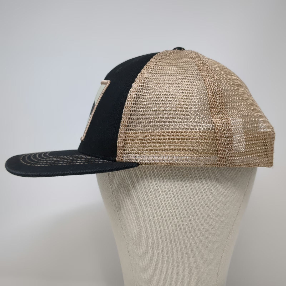 Arcadian Outfitters Trucker Hat Black One Size Say When Cowboy Mustache Snapback