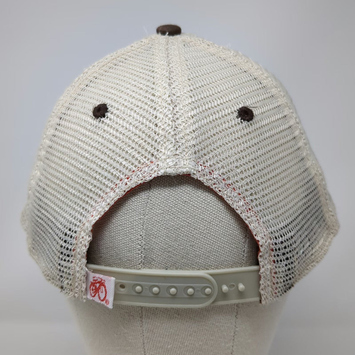 New Belgium Trucker Hat Brown White One Size Mesh Snapback Fat Tire Bicycle Logo