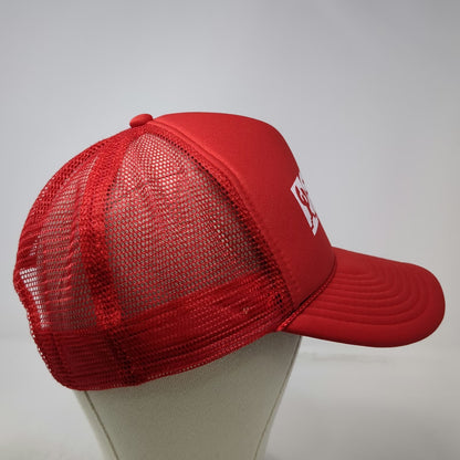 Nissin Trucker Hat Red One Size Cactus Petes Resort Casino Jackpot Nevada Rope