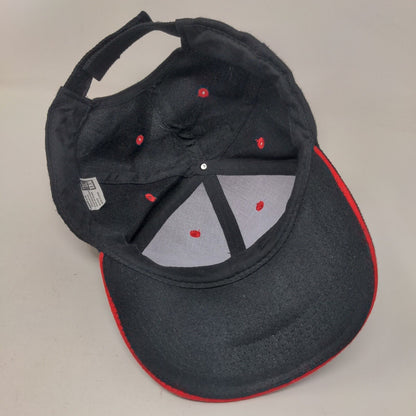 Tan's Club Strapback Hat Black One Size Adjustable 6 Panel Solid Blank