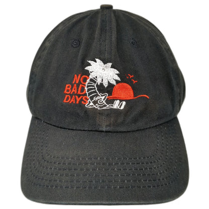 10.DEEP Baseball Cap Black One Size No Bad Days Palm Tree Logo Embroidered Hat