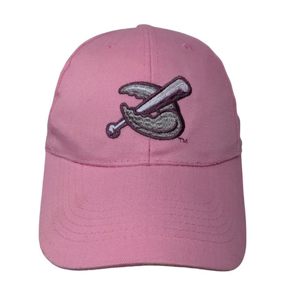 Unbranded Women's Strapback Hat Pink Size 58CM Embroidered Crab Claw Bat Logo