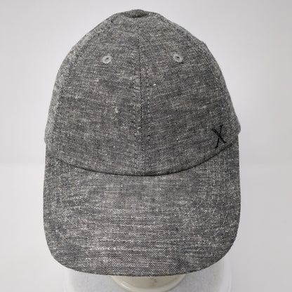 Express Slideback Hat Gray One Size Adjustable Embroidered Vented Holes 6 Panel