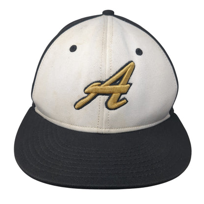 Letter A Logo Fitted Hat Black Small Embroidered The Game Colorblock