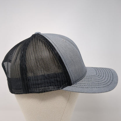 Jovial Jerry's Mountain Home ID Trucker Hat Gray OS Adjustable Mesh Richardson