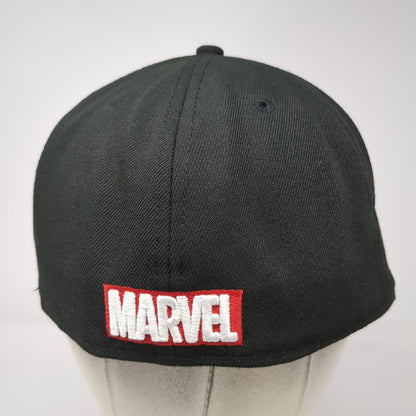 Marvel Spider-Man Black 7 3/8 Snapback Hat Side Patch Enamel Pin Fitted Lids
