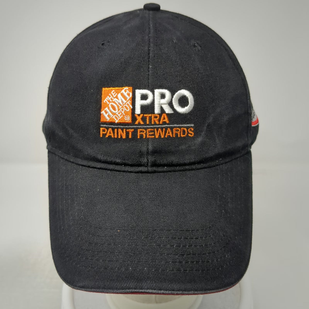 Home Depot Glidden Pro Xtra Paint Black Red One Size Baseball Cap Hat Strapback