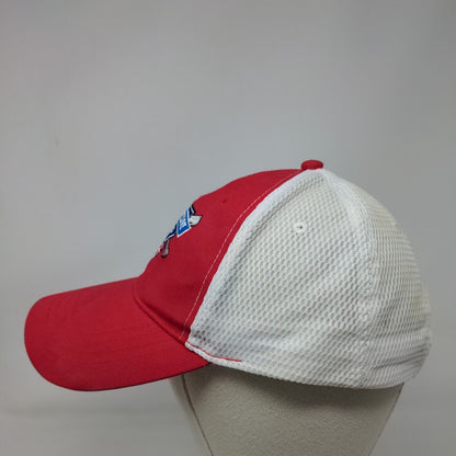 Indianapolis Indians Strapback Mesh Back Hat Red White Progressive Field MiLB