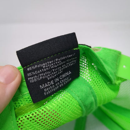 Pacific Headwear Trucker Hat Black Green One Size Mesh Snapback Building Center