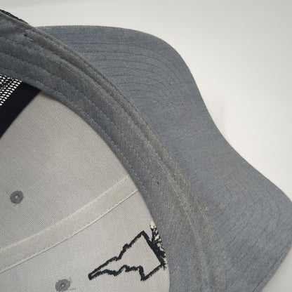 Idaho Roots Snapback Mesh Back Trucker Hat Gray One Size Colorblock