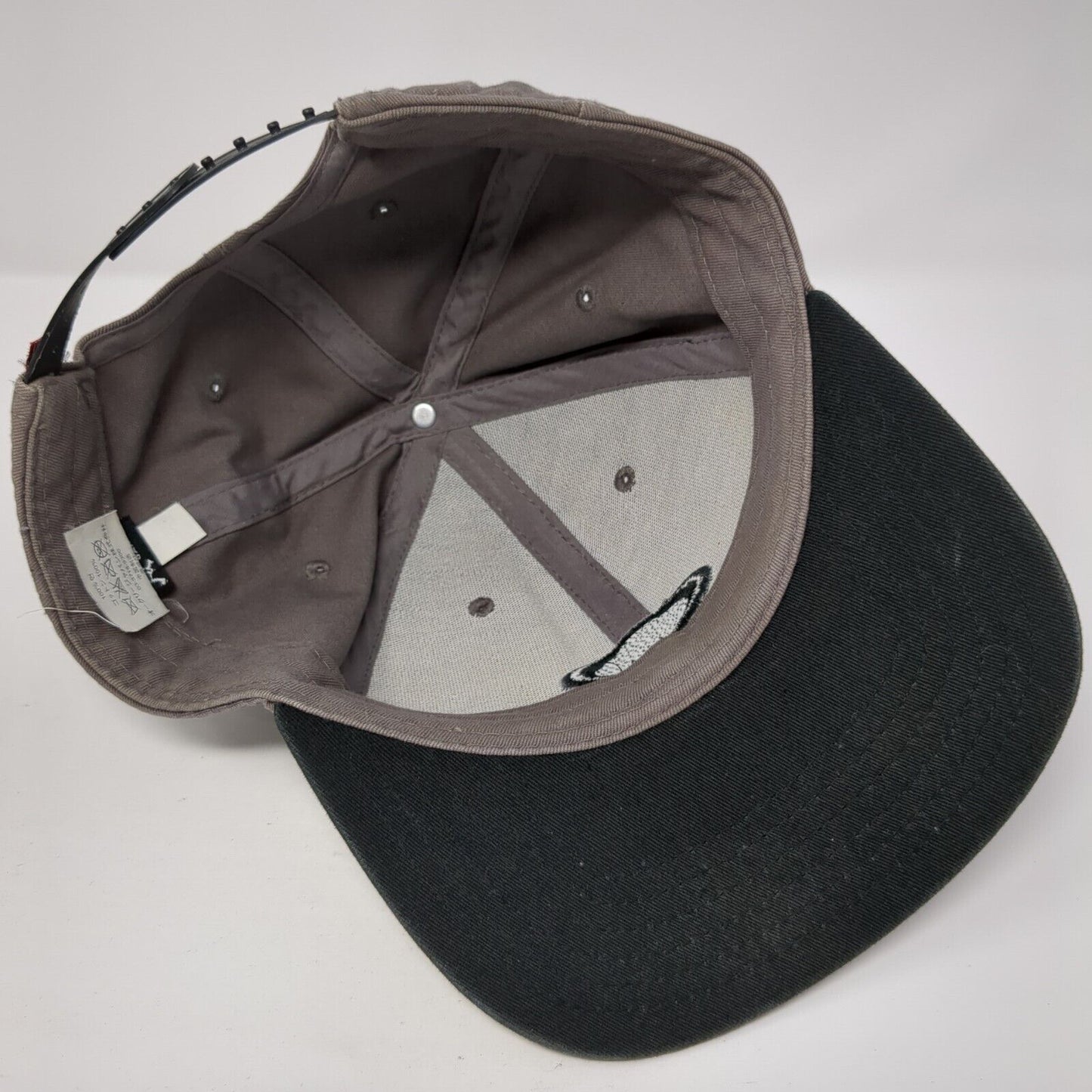 Oakley Snapback Hat Gray One Size Adjustable Embroidered Logo 6 Panel