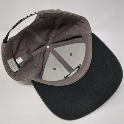Oakley Snapback Hat Gray One Size Adjustable Embroidered Logo 6 Panel