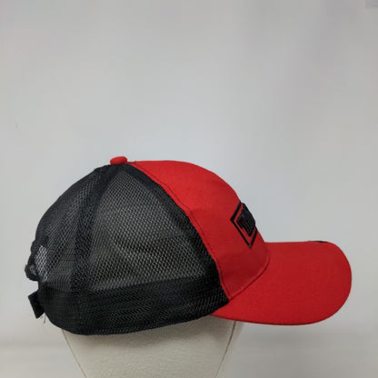 Tamko Building Products Strapback Mesh Back Trucker Hat Red OSFA Colorblock