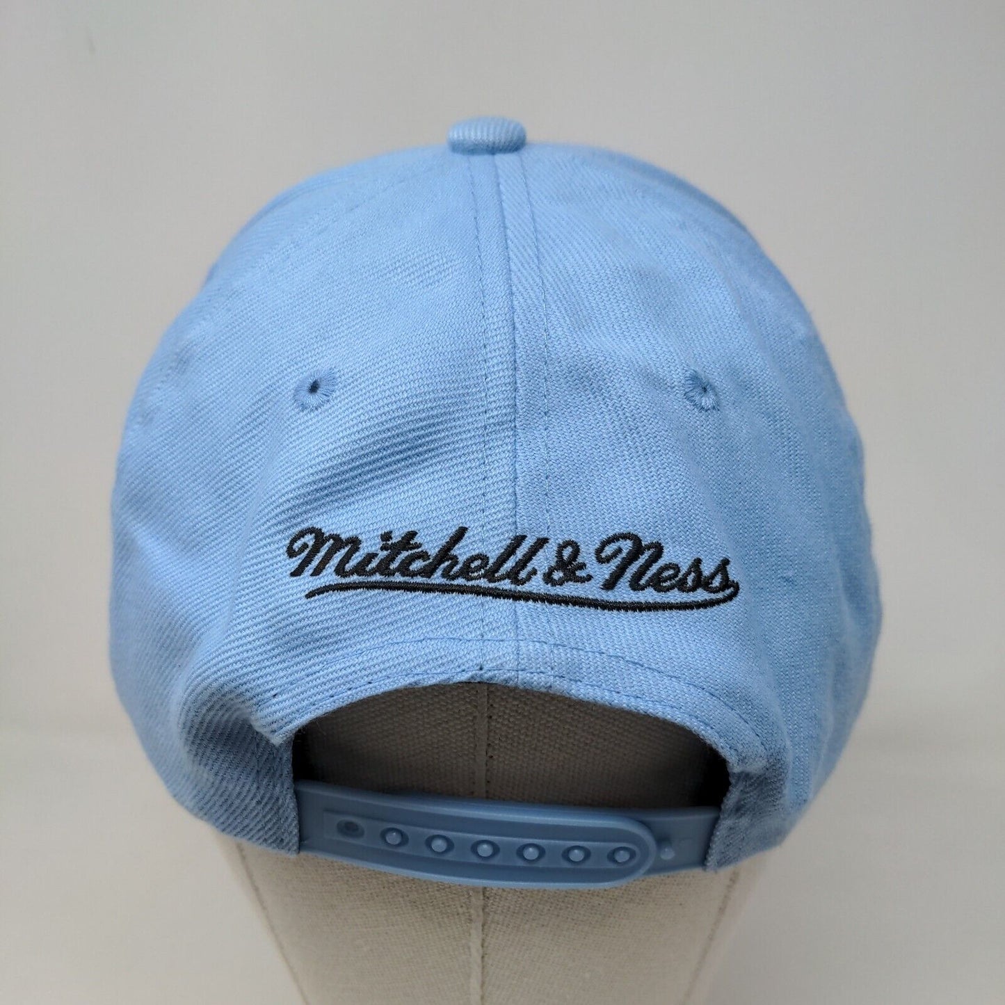 Mitchell & Ness Men's Snapback Hat Blue Adjustable Brooklyn New York Logo