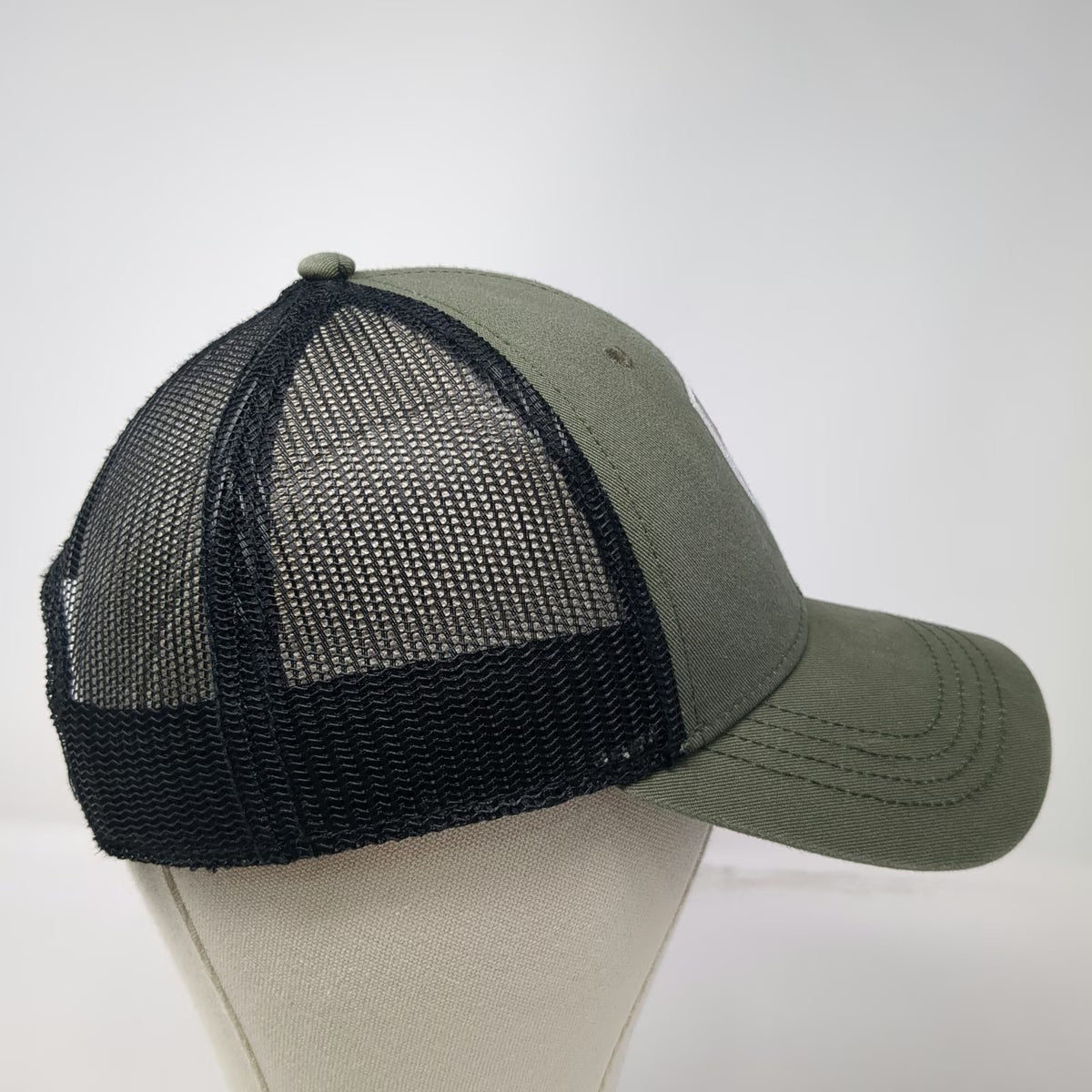 KÜHL Trucker Hat Green One Size Snapback Mesh Mountain Shield Patch Peak Hiking