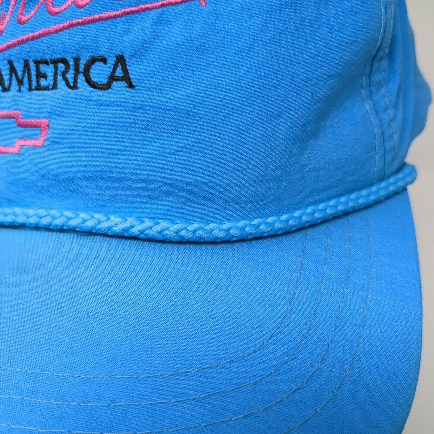 Vintage Chevrolet Snapback Trucker Hat Blue OSFA The Heartbeat of America