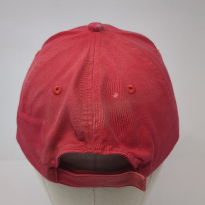 Capital City Relays Strapback Hat Red One Size Adjustable Hit Wear