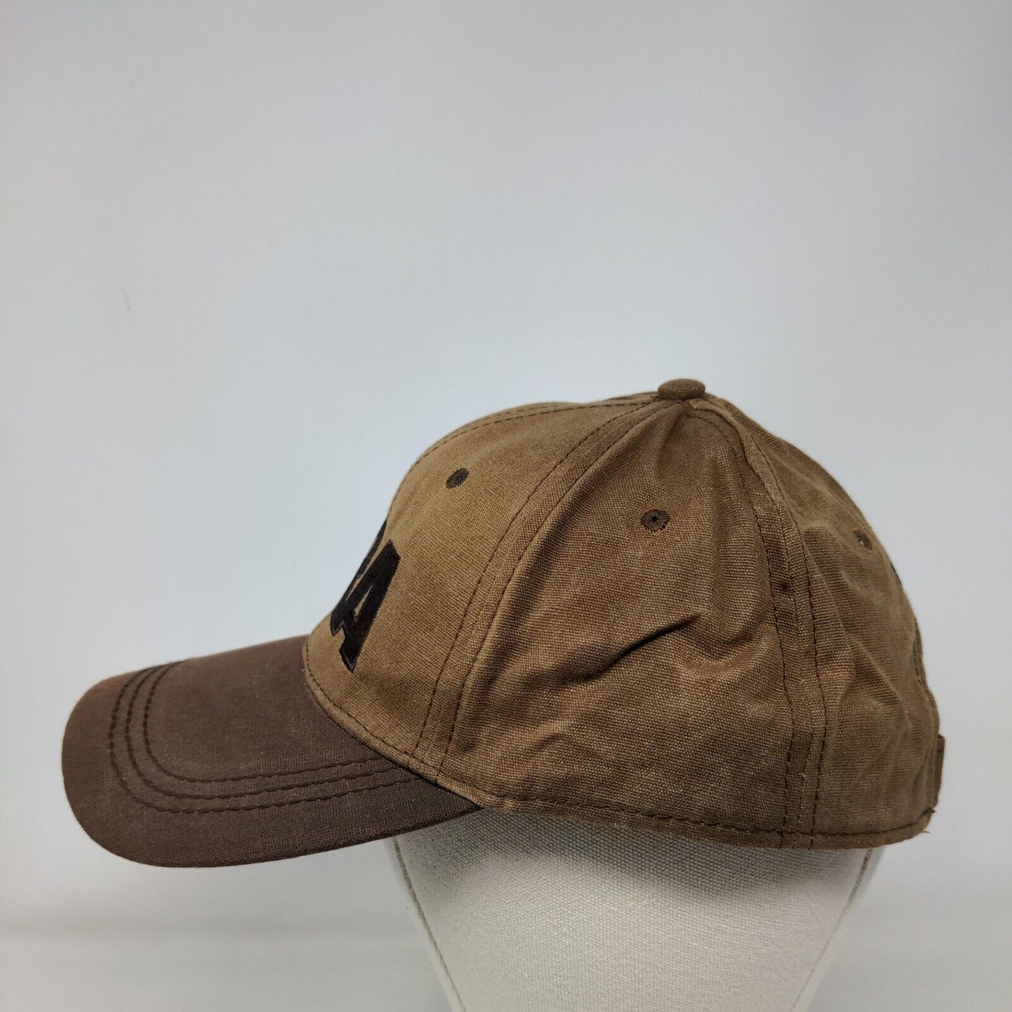 NRA Est. 1871 Strapback Hat Brown One Size Adjustable Embroidered Cotton