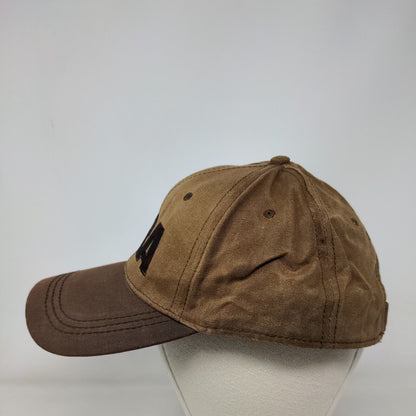 NRA Est. 1871 Strapback Hat Brown One Size Adjustable Embroidered Cotton