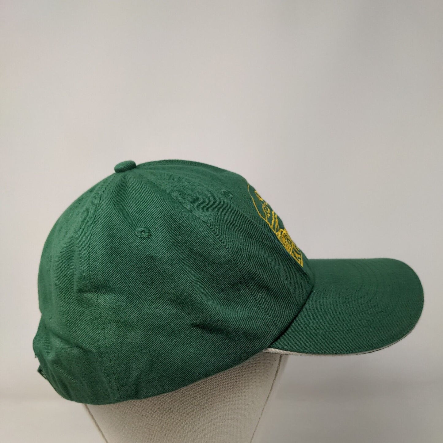 LAVCEI 2017 Strapback Hat Green One Size Adjustable Embroidered 6 Panel Cotton