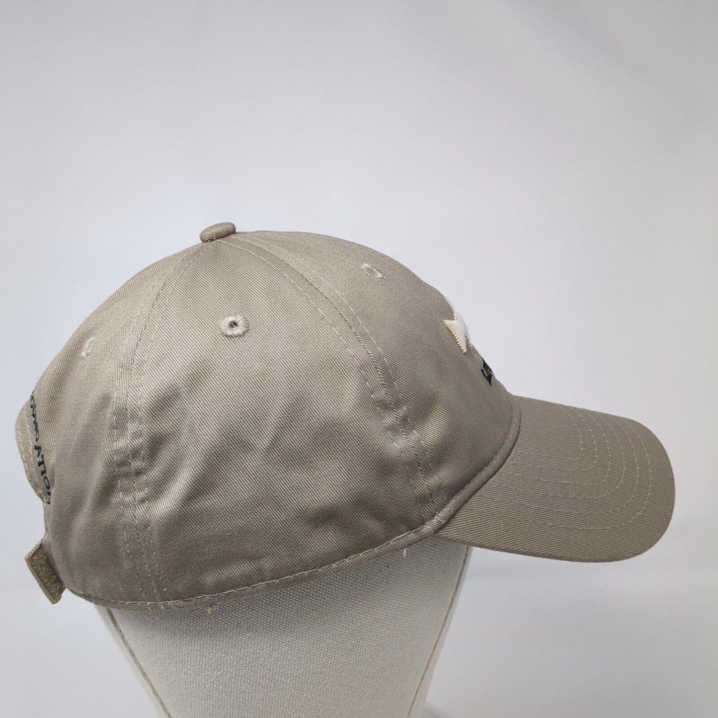 HFF Life Member Strapback Hat Tan One Size Embroidered 6 Panel Ouray