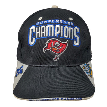 Tampa Bay Buccaneers Super Bowl XXXVII Strapback Hat Black Autographed NFL