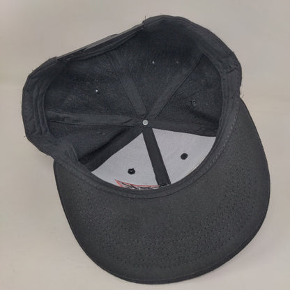 Vortek Offroad Snapback Hat Black One Size Embroidered Solid 6 Panel