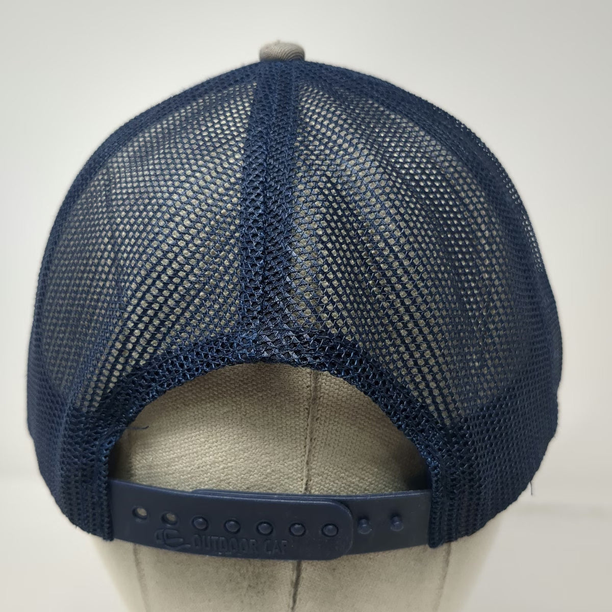 Outdoor Cap Trucker Hat Gray Blue OS Ameristar Perimeter Security Mesh Snapback