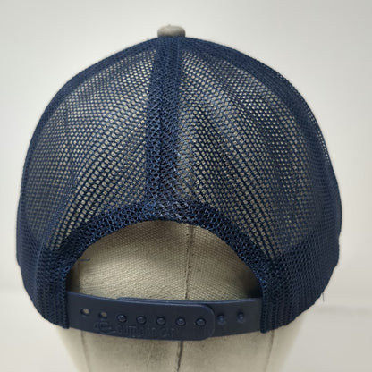 Outdoor Cap Trucker Hat Gray Blue OS Ameristar Perimeter Security Mesh Snapback