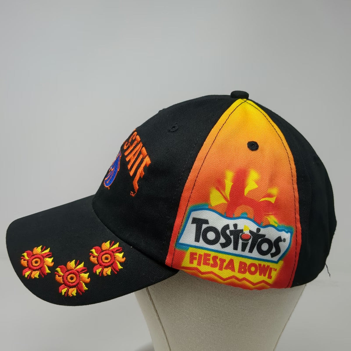 Boise State Broncos NCAA Hat Black One Size Tostitos Fiesta Bowl Logo Slideback