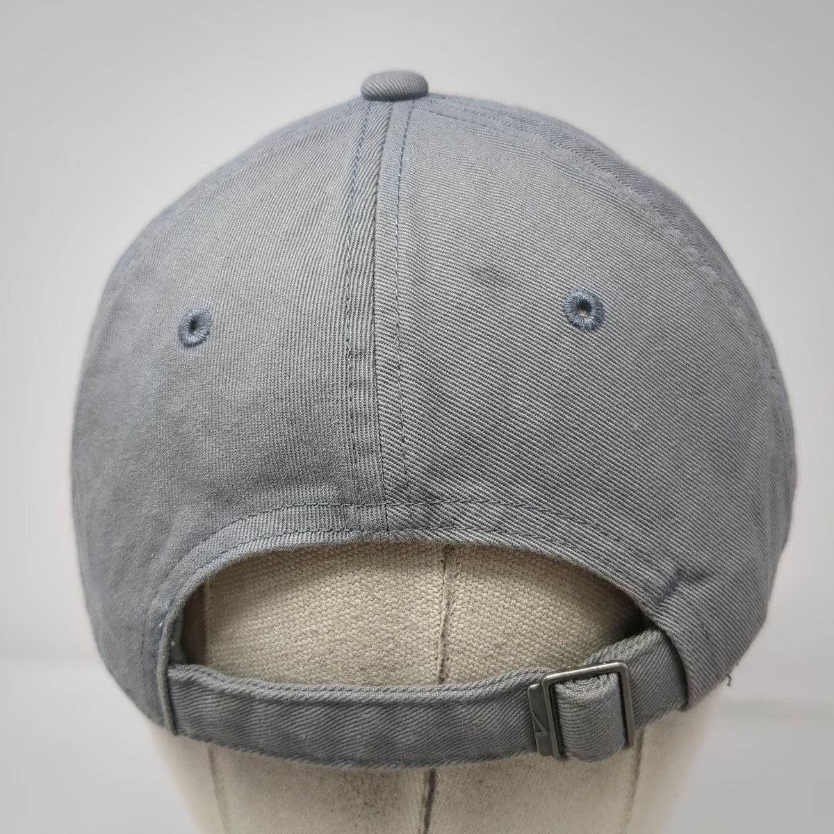 Nike Baseball Cap Gray One Size Slideback Heritage86 Embroidered Logo Hat