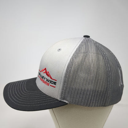 Richardson Gray Trucker Hat One Size Snapback Valley Wide Cooperative Logo Mesh