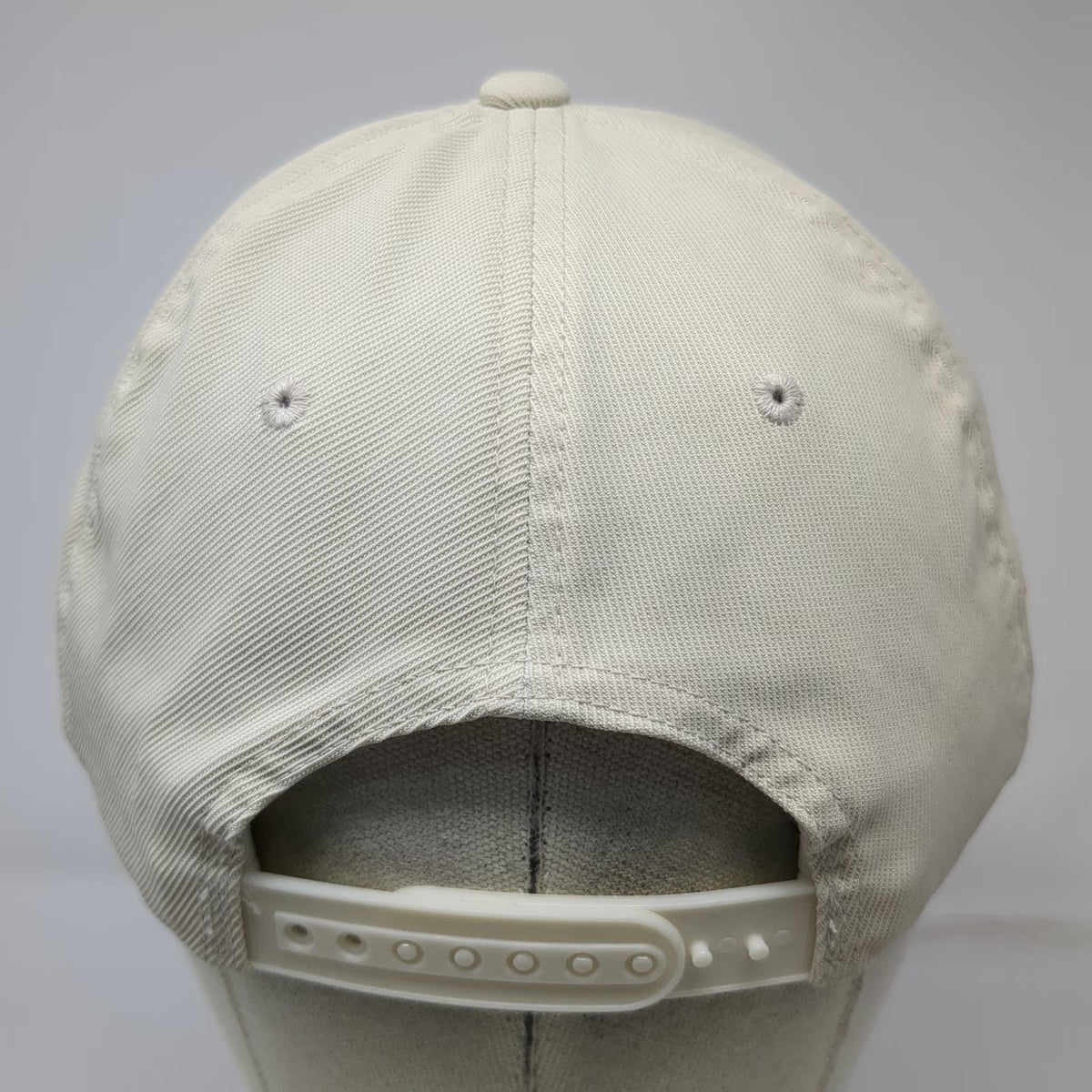 G/FORE Snapback Hat Beige One Size Pink Logo Nylon Golf Sport Cap Adjustable