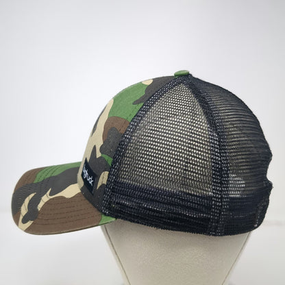 bigtruck Trucker Hat Green One Size Camo Mesh Snapback Dump Truck Construction