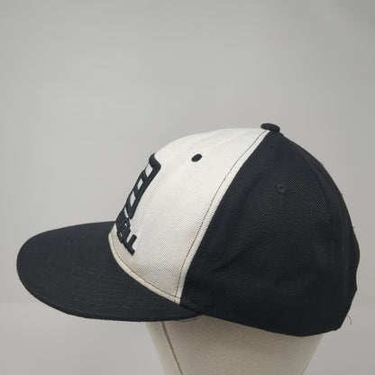 Rockwell Snapback Hat Black One Size Colorblock Adjustable Embroidered