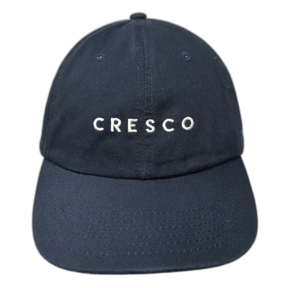 Blue Baseball Cap One Size Cresco Embroidered Logo Adjustable Slideback Hat