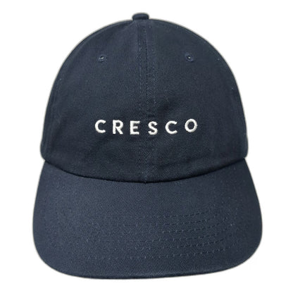 Blue Baseball Cap One Size Cresco Embroidered Logo Adjustable Slideback Hat