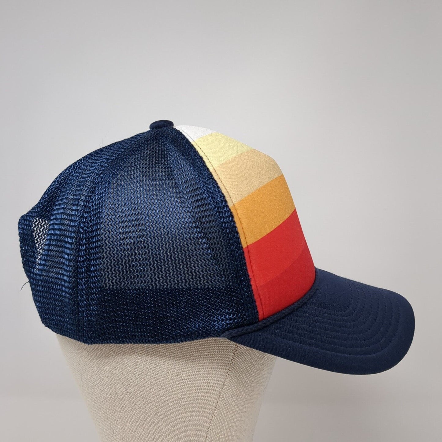 TSheets Snapback Rope Trucker Hat Multi One Size Striped Mesh Back