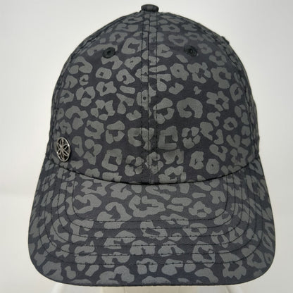 Gaiam Baseball Cap Black Gray One Size Leopard Print Athletic Fitness Yoga Hat
