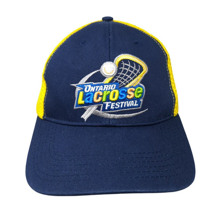 Ontario Lacrosse Festival Strapback Trucker Hat Multi 56 Adjustable Mesh Back