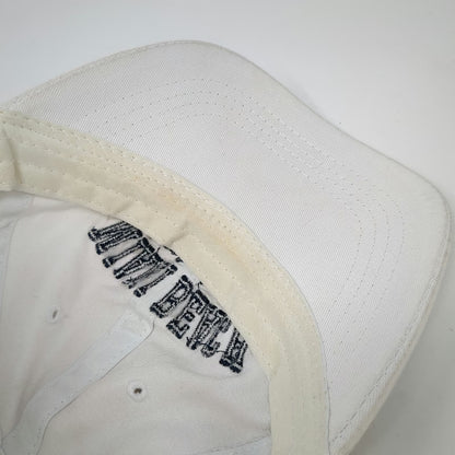 Surf Style Baseball Cap White Blue One Size Strapback Hat Miami Beach Florida