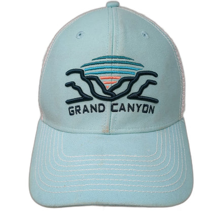 Ouray Trucker Hat Blue One Size Grand Canyon Embroidered Mesh Snapback Hiking