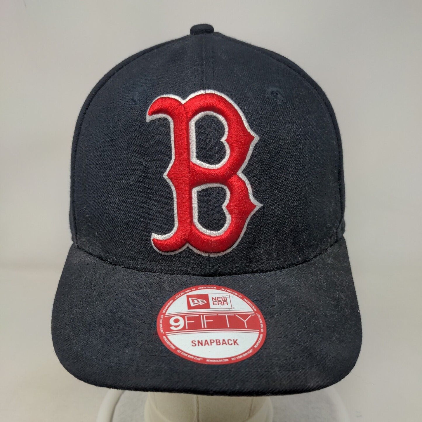 Boston Red Sox Snapback Hat Blue OSFM Embroidered Logo New Era 9Fifty MLB