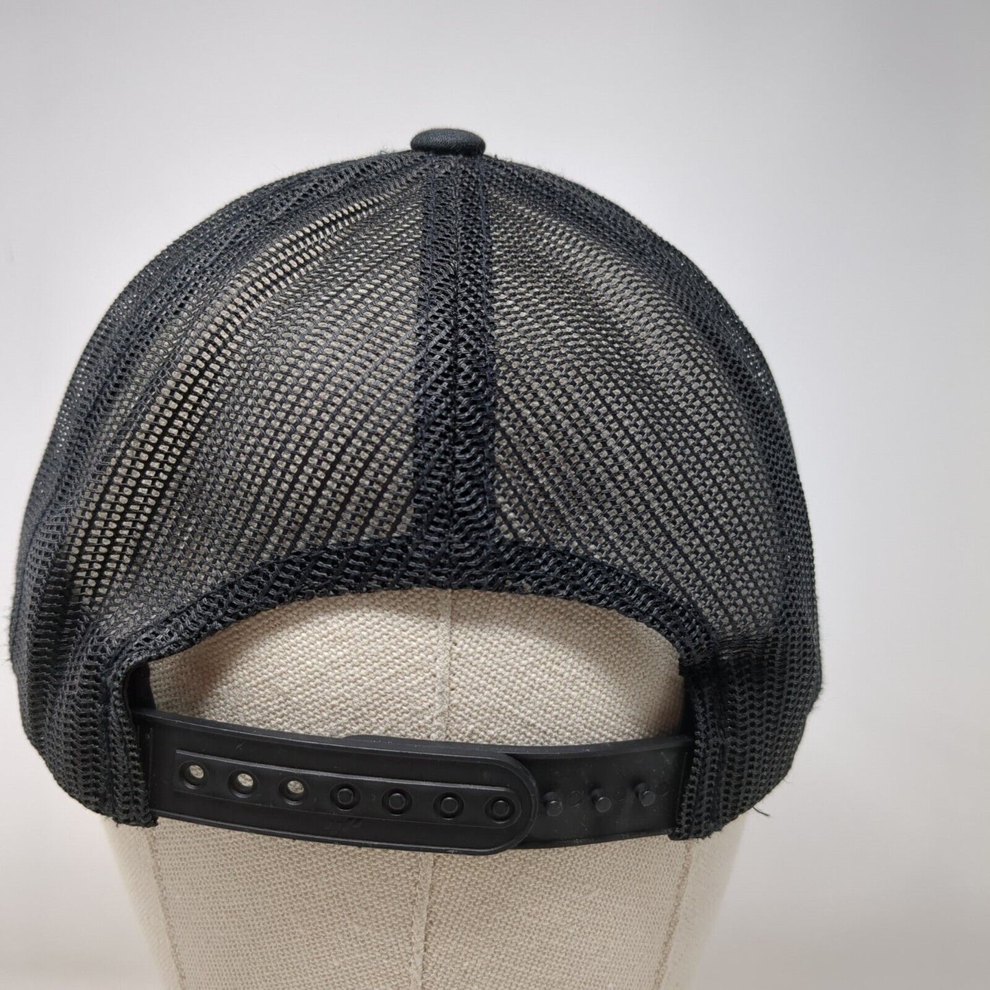The Classics Yupoong Snapback Mesh Back Trucker Hat Black OSFA Adjustable