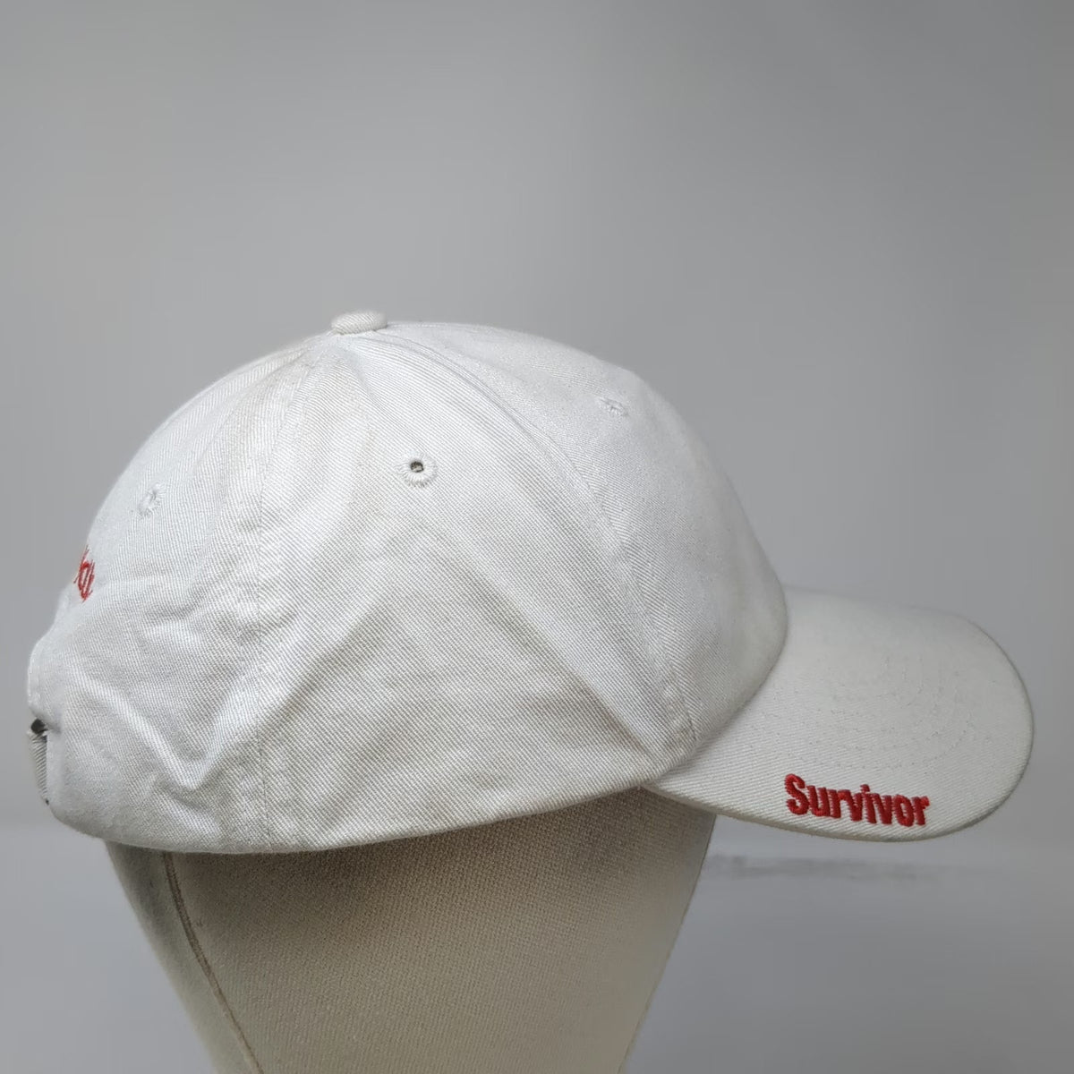 White Baseball Cap One Size American Heart Association Heart Walk Survivor Hat