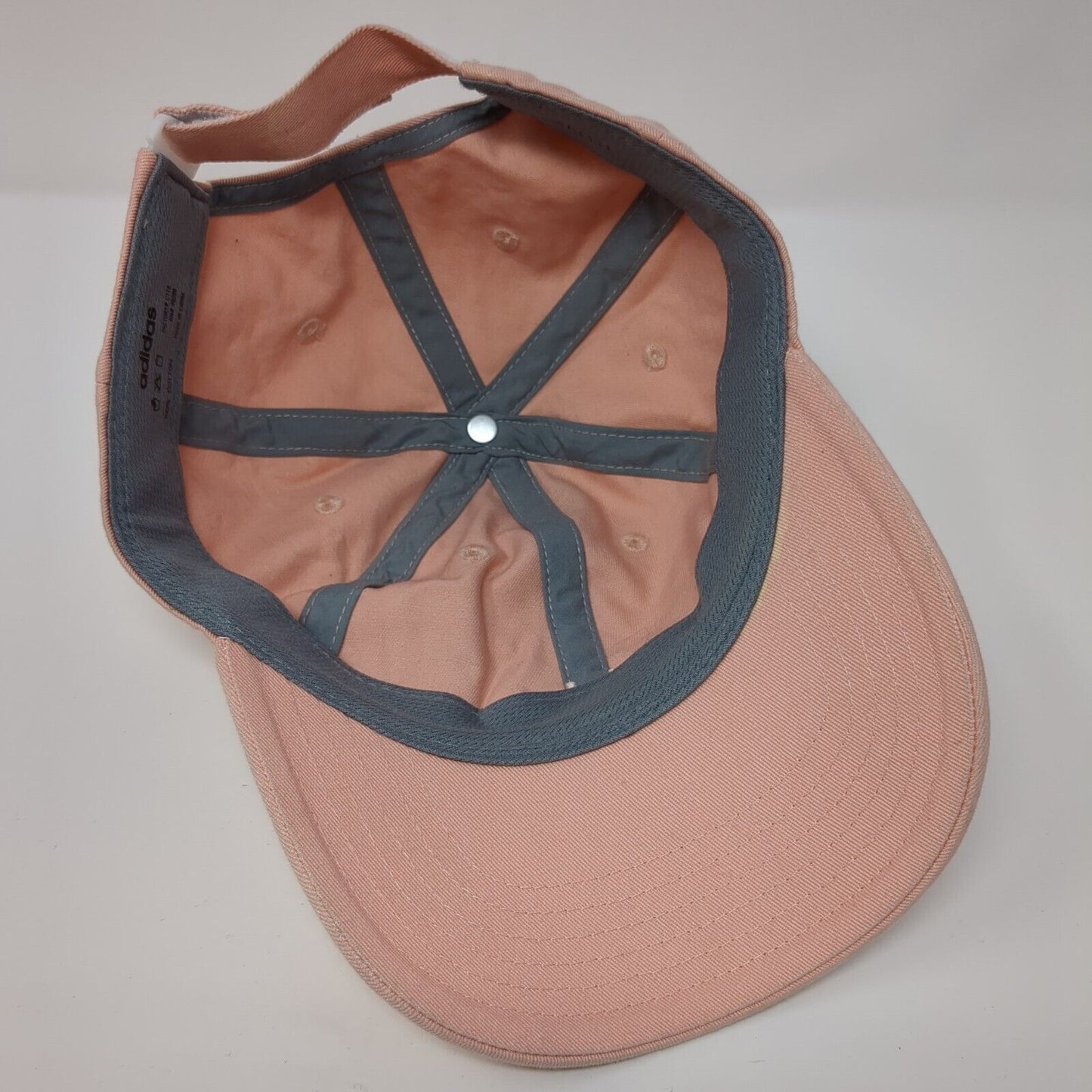 Adidas Strapback Hat Pink One Size Adjustable Embroidered 6 Panel Cotton