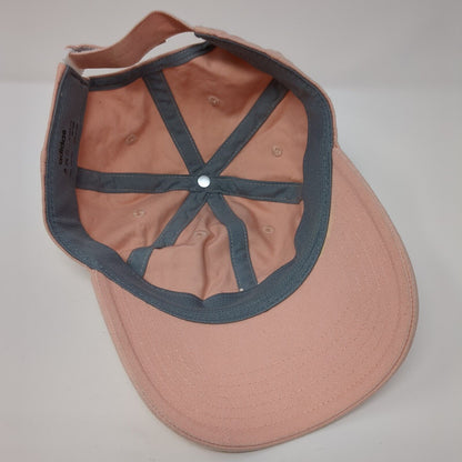 Adidas Strapback Hat Pink One Size Adjustable Embroidered 6 Panel Cotton