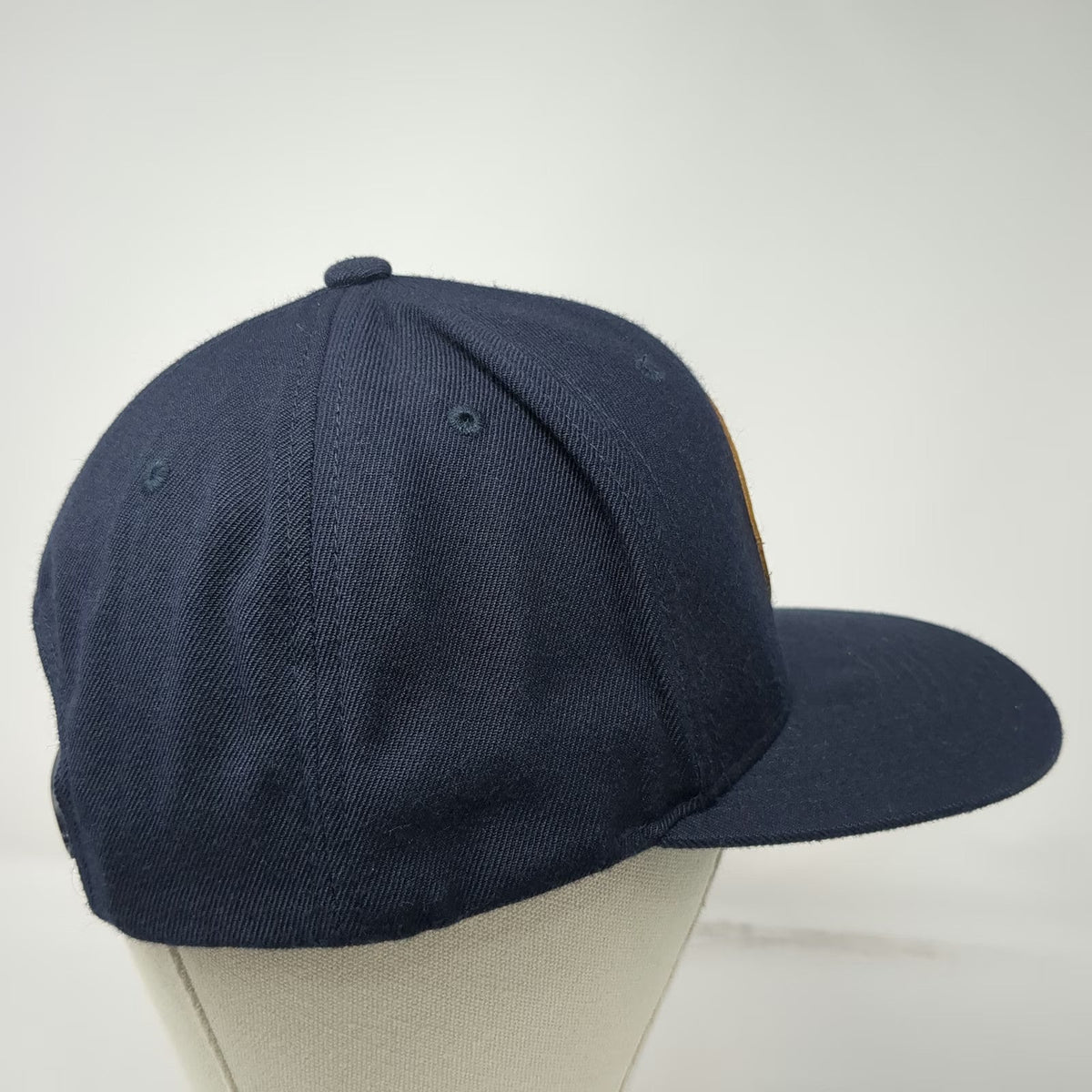 Yupoong Snapback Blue One Size Hat Shine Supply Leather Patch Green Undervisor