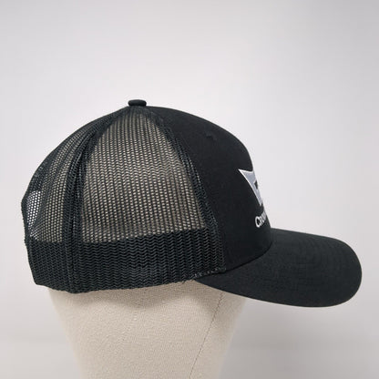 Crown Electric Inc Snapback Trucker Hat Black One Size Solid Mesh Back