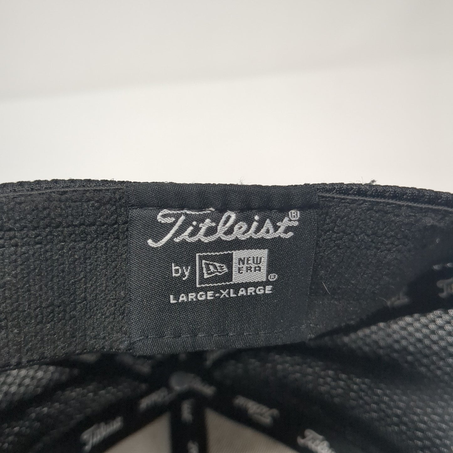 Titleist FJ Pro V1 Fitted Hat Black XL Embroidered Stretch New Era